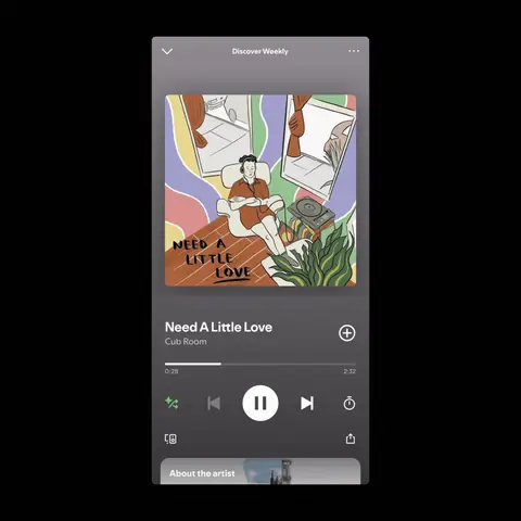 Spotify Carousel ad mockup